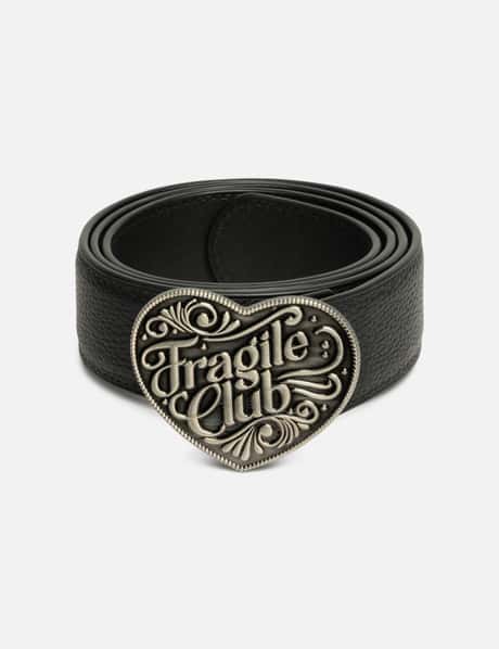 FRAGILE CLUB Large Heart Buckle Belt