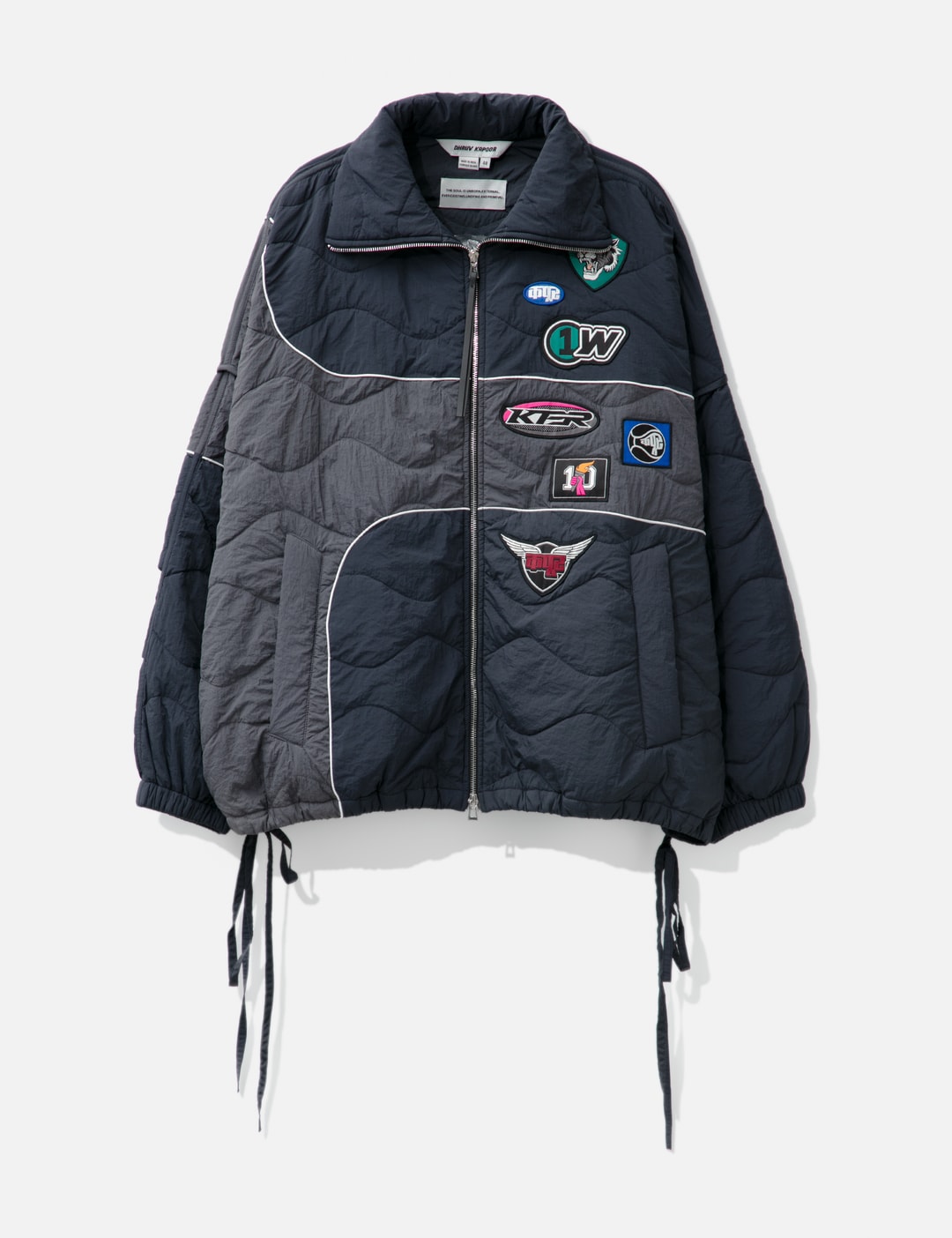 STAMPED PADDED BOMBER view 9