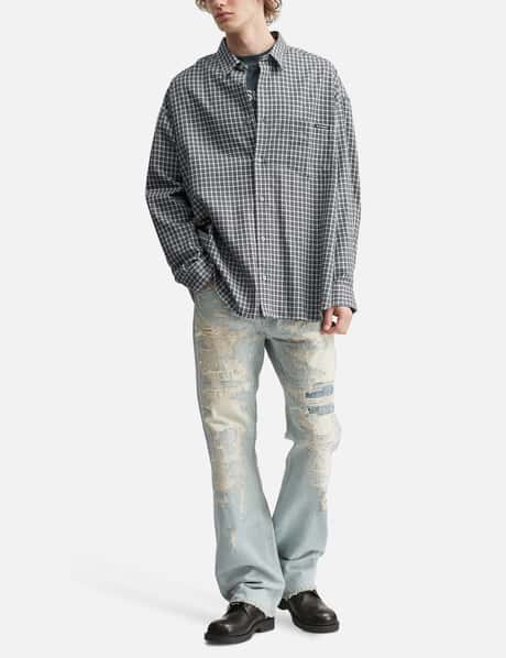 Flannel Button-Up Shirt view 14