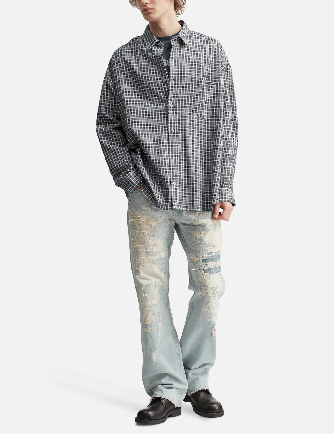Flannel Button-Up Shirt view 15
