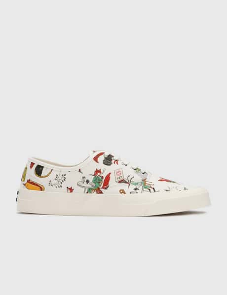 Maison Kitsuné Oly All-Over Print Laced Sneakers