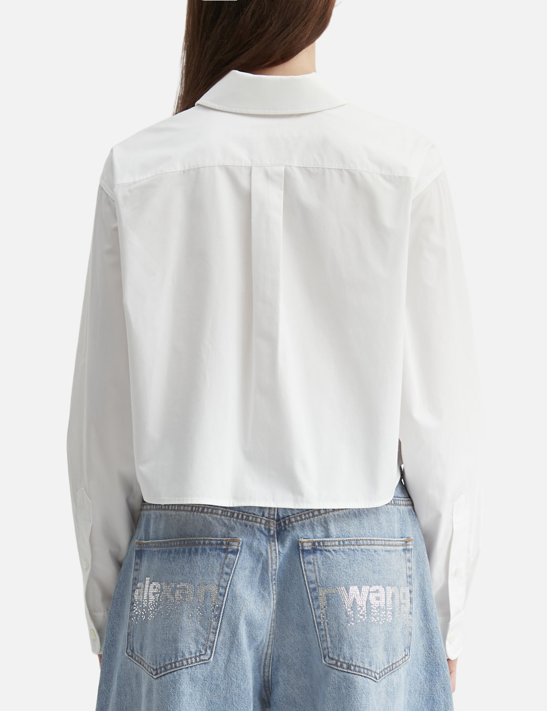 Embroidered Logo Cropped Shirt view 13