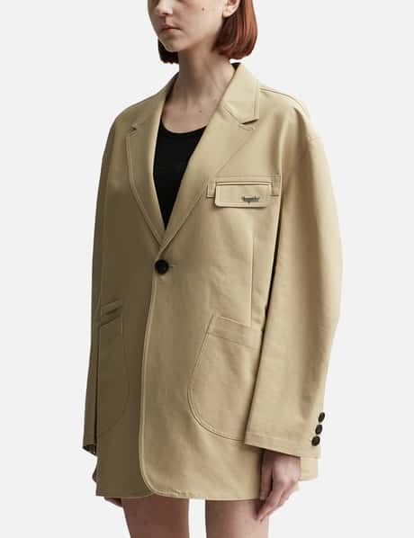 Oversized Pocket Detail Single-Breasted Blazer view 7