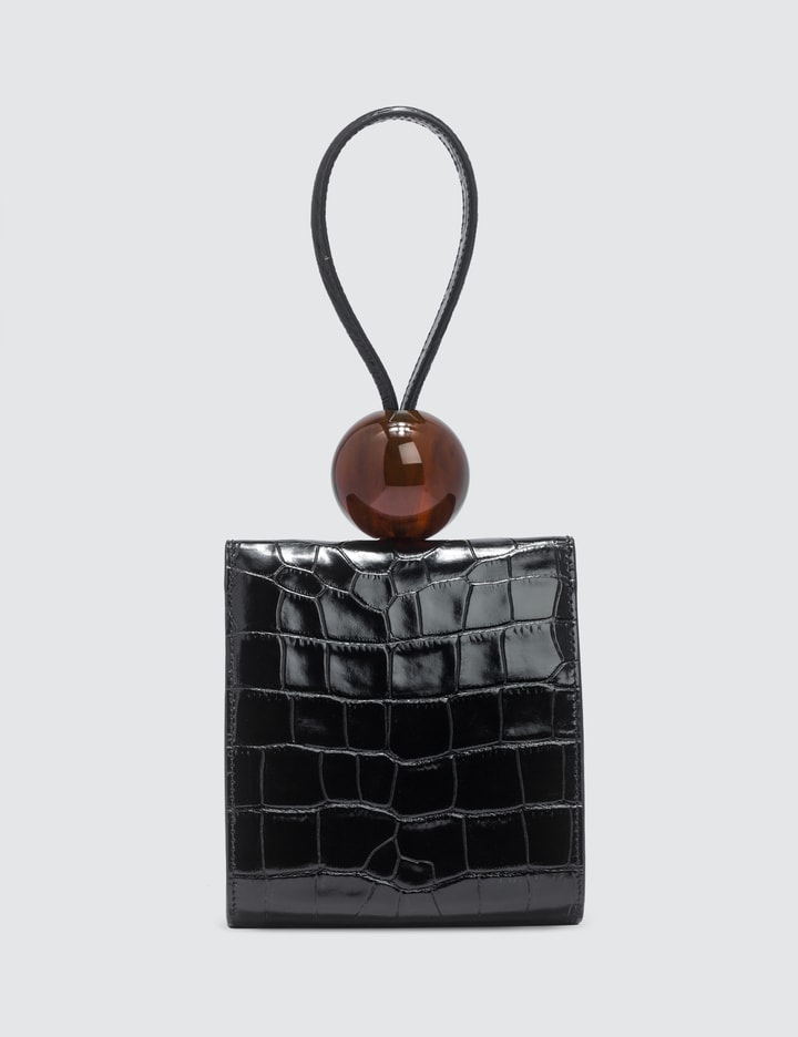 Ball Black Croco Embossed Leather Bag Placeholder Image