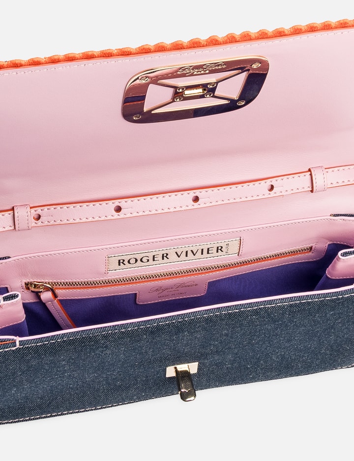 ROGER VIVIER Embroidery Denim Handbag