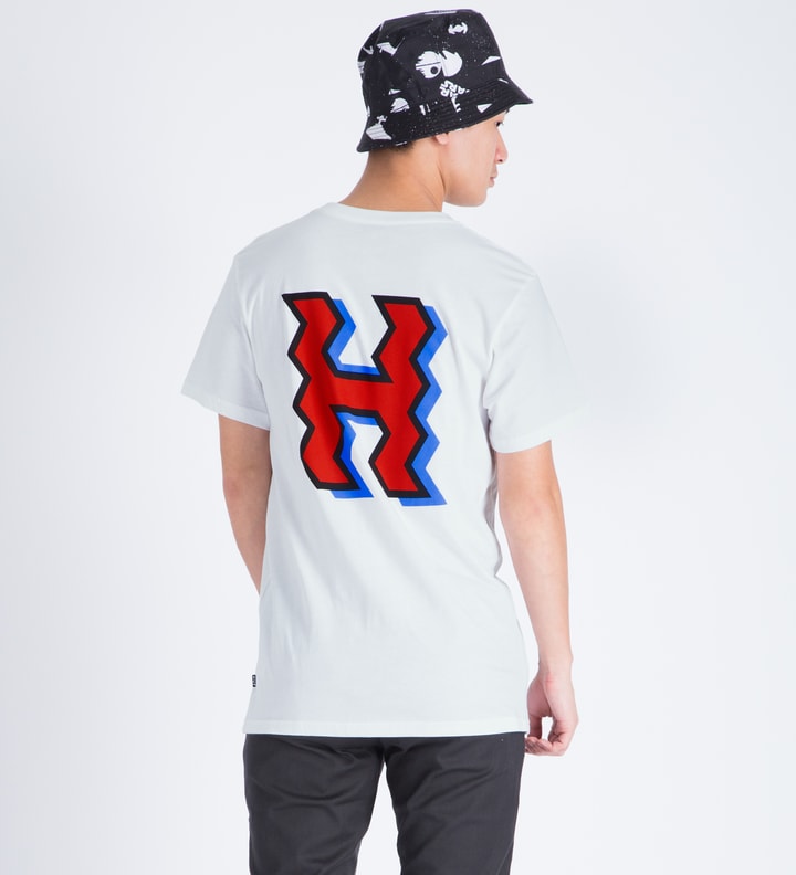 White Crooked H T-Shirt Placeholder Image