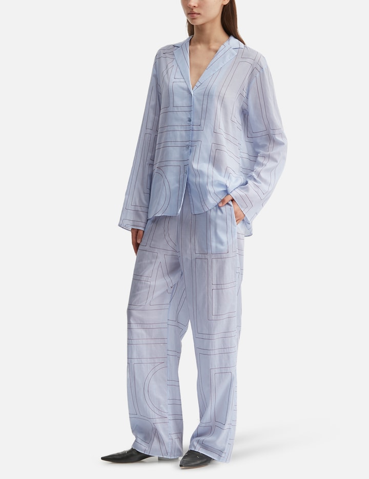 TOTEME Monogram Cotton-Blend PJ Top
