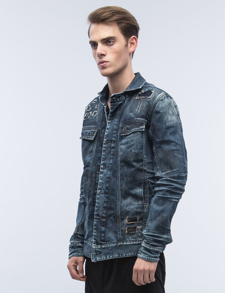 Destroyed Denim Wash Jacket Placeholder Image