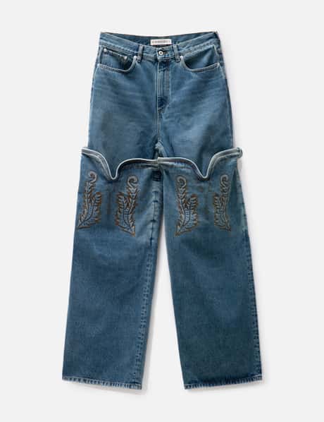 Y/PROJECT Evergreen Maxi Cowboy Cuff Jeans
