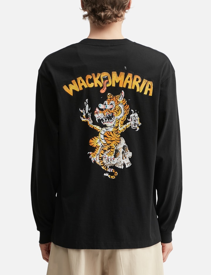WACKO MARIA Tim Lehi / Washed Heavy Weight Crewneck Long Sleeves T-Shirt