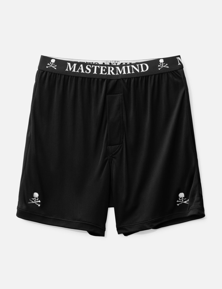 Shop Mastermind Japan Silk Trunks In Black