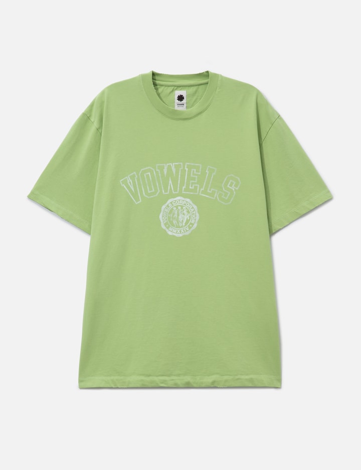 vowels Faded Collegiate Tee
