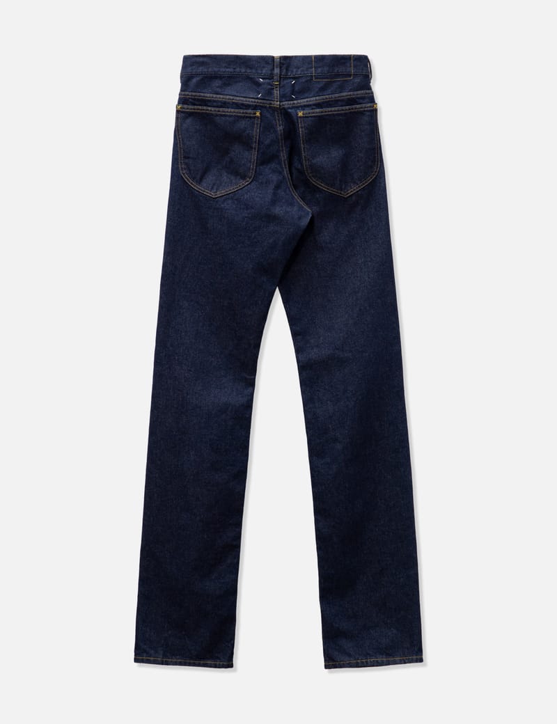 Maison Margiela Blue Straight-Leg Jeans