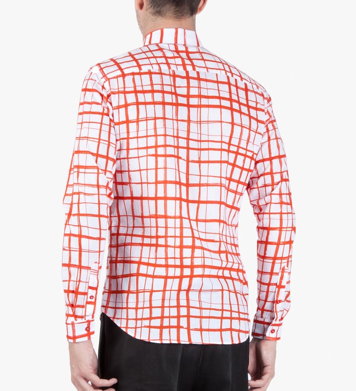 Red/White Cotton Voile Print Marker Shirt Placeholder Image