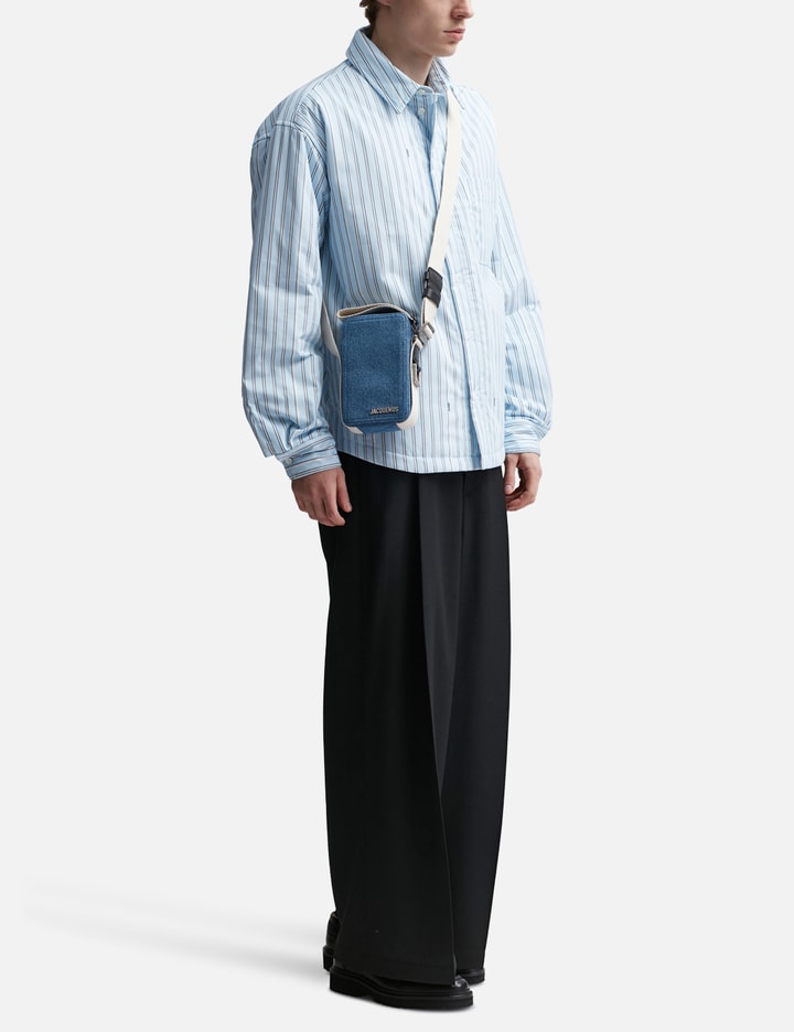 Shop Jacquemus Le Cuerda Vertical Crossbody Bag In Blue