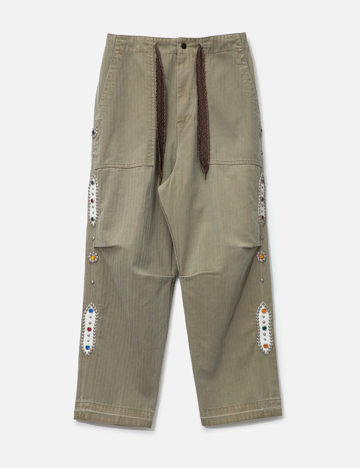 Sulfur Herringbone Easy Baker Pants Placeholder Image