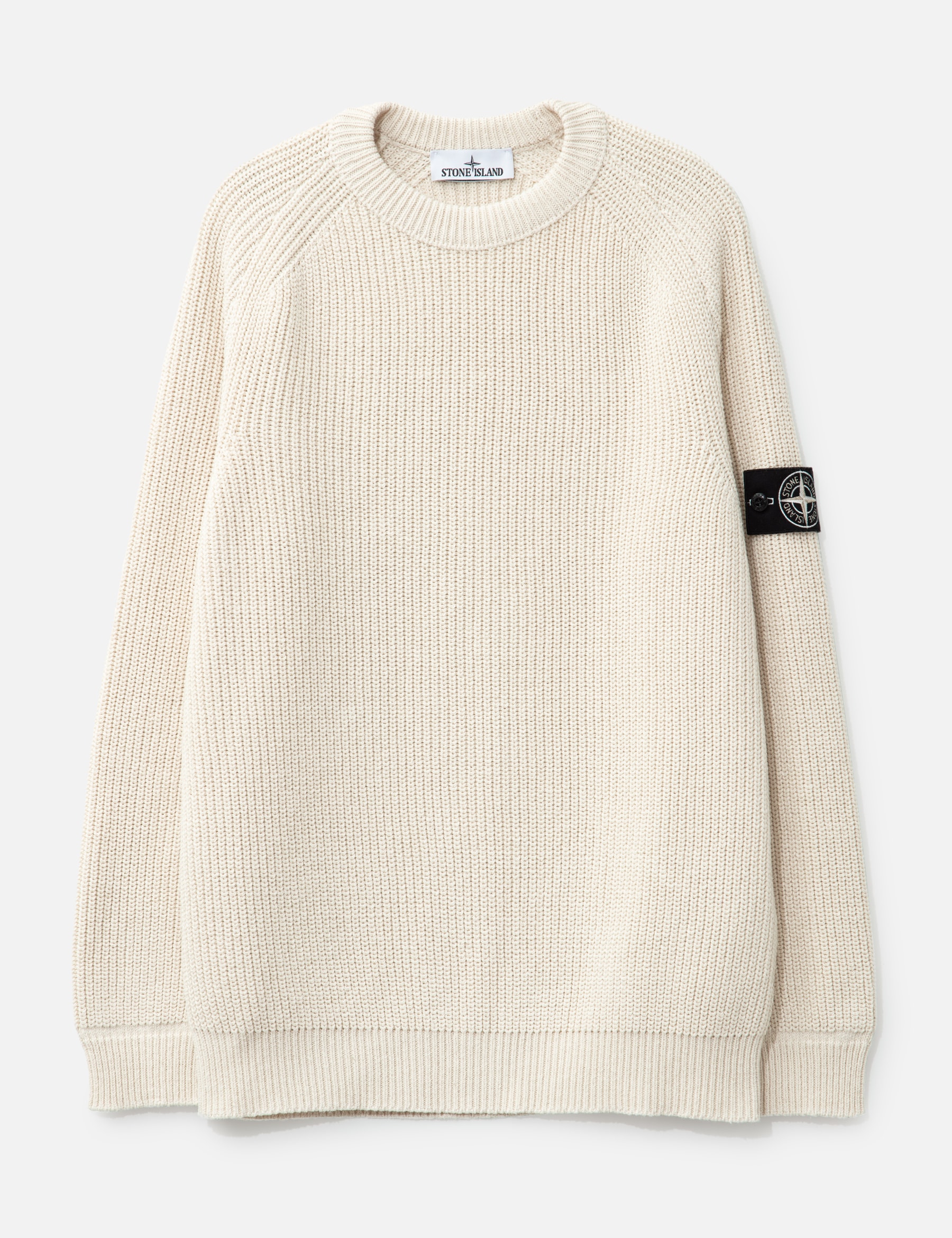 Fisherman's Rib Cotton Raw Beauty Crewneck Jumper view 19