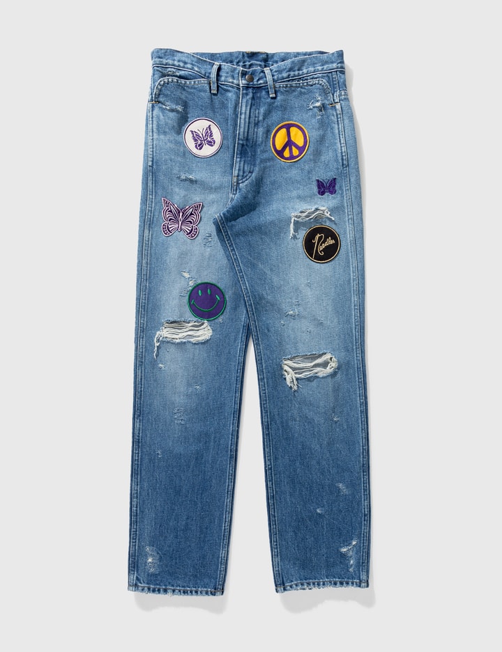 Needles - Assorted Patches Jeans  HBX - Globally Curated Fashion and  Lifestyle by Hypebeast
