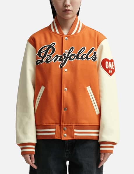 Human Made One By Penfolds Varsity Jacket #4
