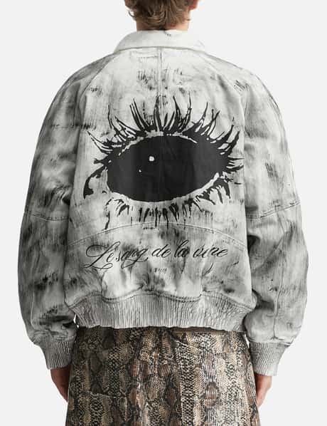 Bane Waxed Denim Varsity Jacket view 12