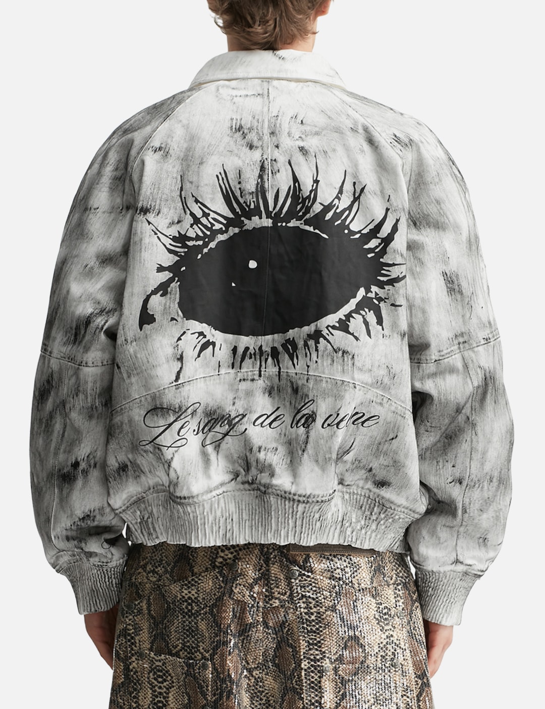 Bane Waxed Denim Varsity Jacket view 13
