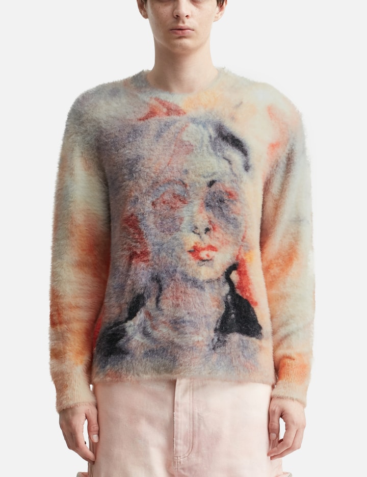 Watercolor Face Mohair Sweater Placeholder Image
