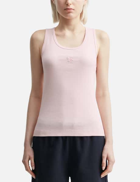 Maison Kitsuné BABY FOX PATCH RIBBED TANK TOP