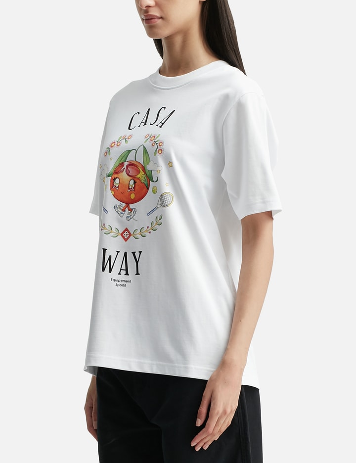 Casa Way Orange Mascot Short Sleeve T-shirt Placeholder Image