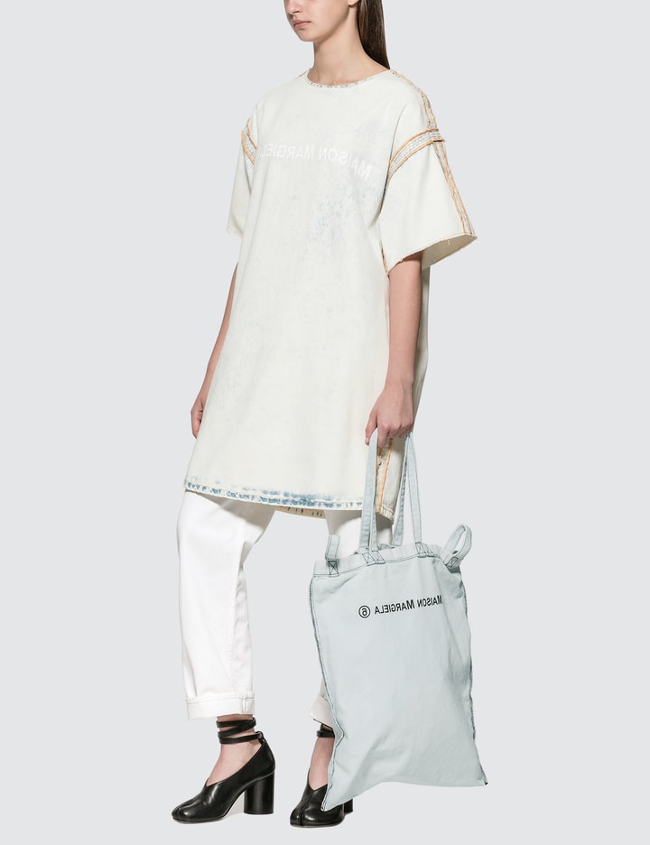 MM6 Maison Margiela - Denim Logo Dress | HBX MM6 Maison Margiela - Denim Logo Dress | HBX