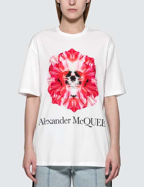 Alexander McQueen Flower Skull T-shirt HBX