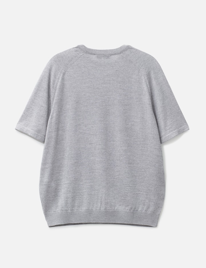 Maison Kitsuné Fox Head Fine Merino Short Sleeve Jumper