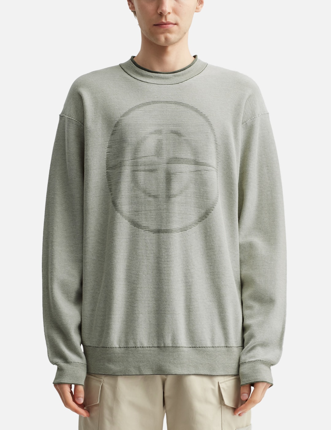 Blurred Emblem Knit Sweater view 11