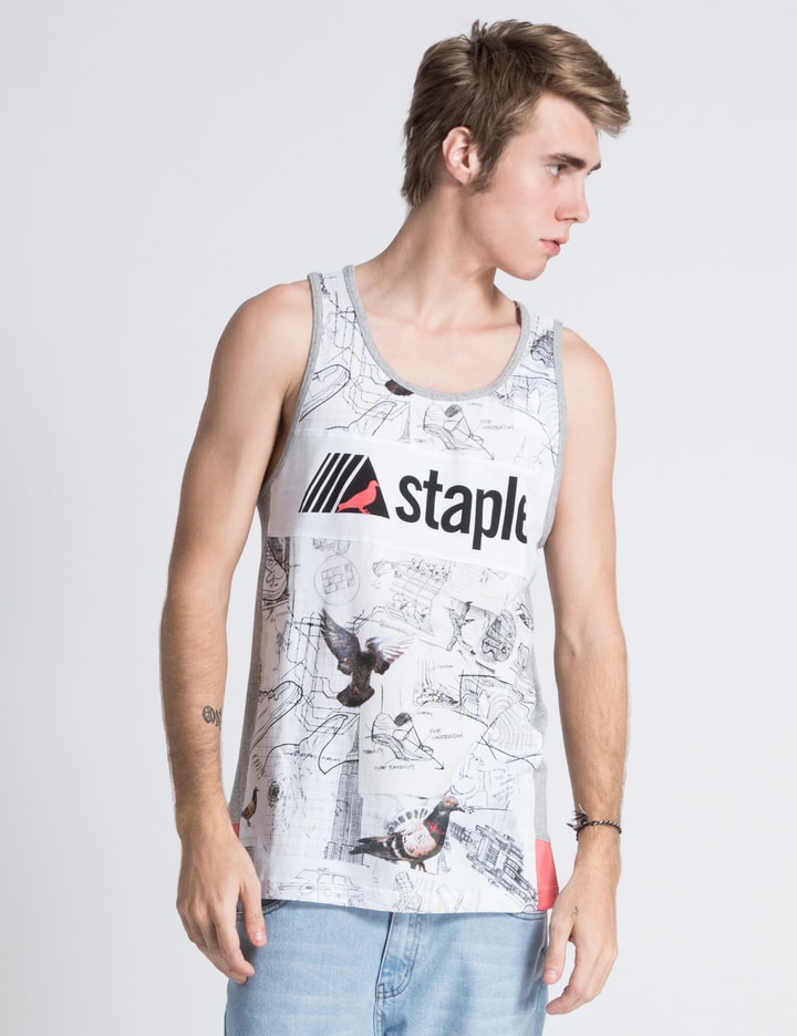 White Sketch Tank Top Placeholder Image