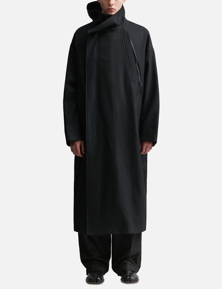 Folding Collar Long Coat Placeholder Image