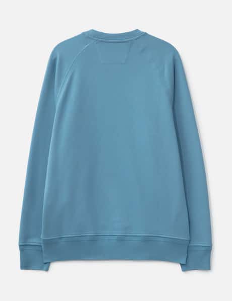 Diagonal Raised Fleece Crewneck Logo Sweatshirt view 8