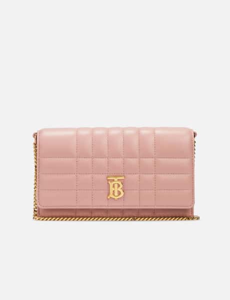 Burberry + Belted Monogram Print Leather TB Bag
