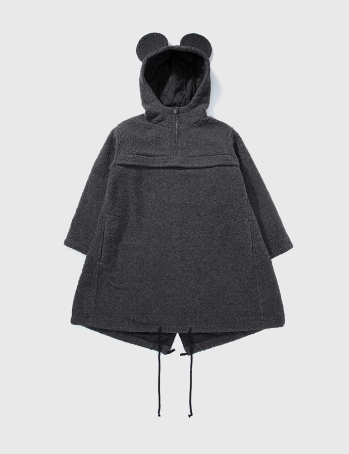 Comme des Garçons Fleece Overcoat with Eared Hood Placeholder Image