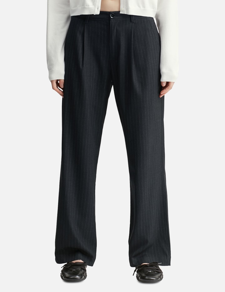 Glowny G Gentle Wide Leg Pinstripe Pants