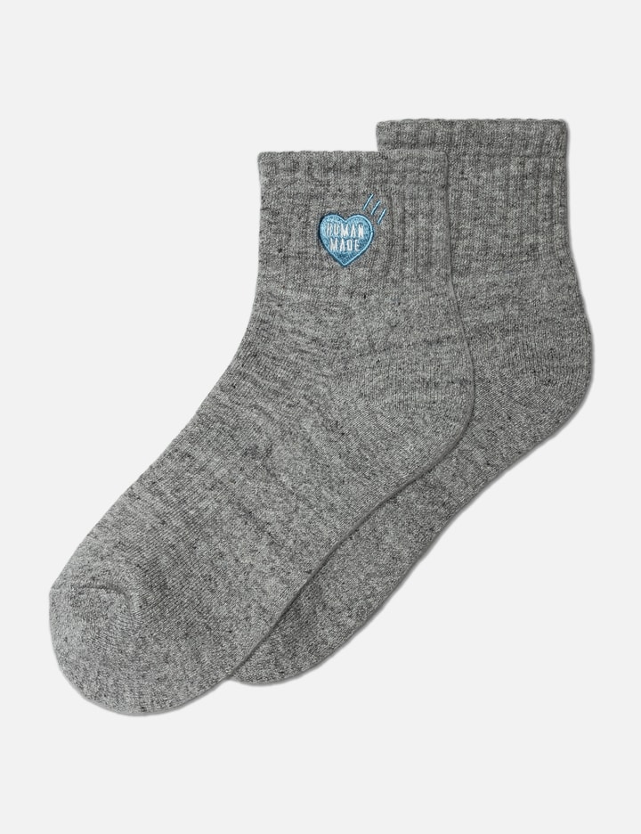 Human Made Pile Short Socks In Grey
