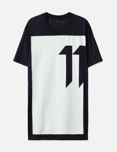 11 By Boris Bidjan Saberi TS5 F1101 BLOCK PRINT Short Sleeve T-shirt