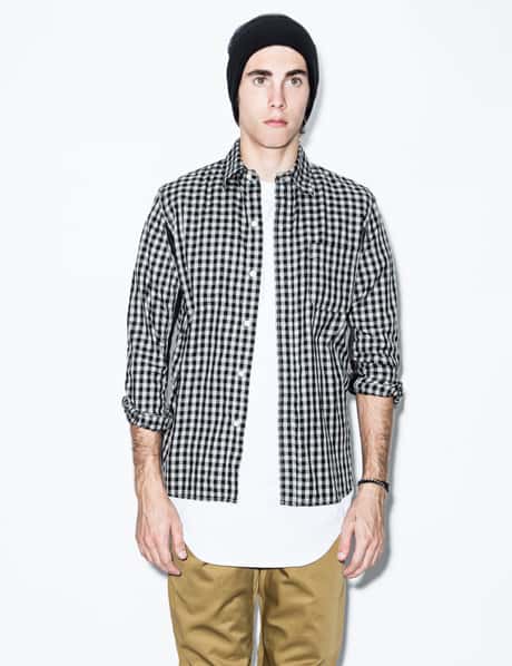 Hombre Nino - Black Mesh Panel Shirt | HBX - Globally Curated 