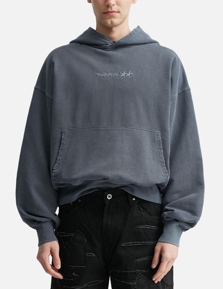 TwoJeys Pigment Dyed Blue Icon Hoodie
