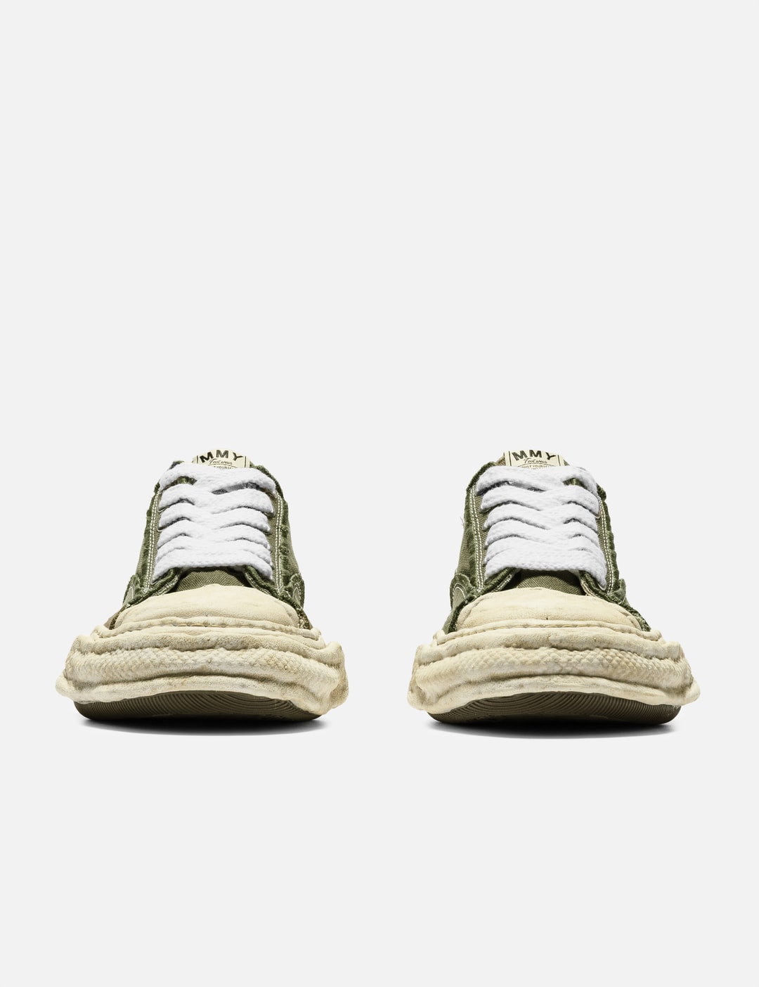 "PETERSON23" Original Sole Vintage Effect Embroidered Canvas Low-Top Sneaker view 8