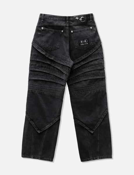 CLUB - Warrior Denim Stud Pants HBX - Globally Curated Fashion and Lifestyle by Hypebeast
