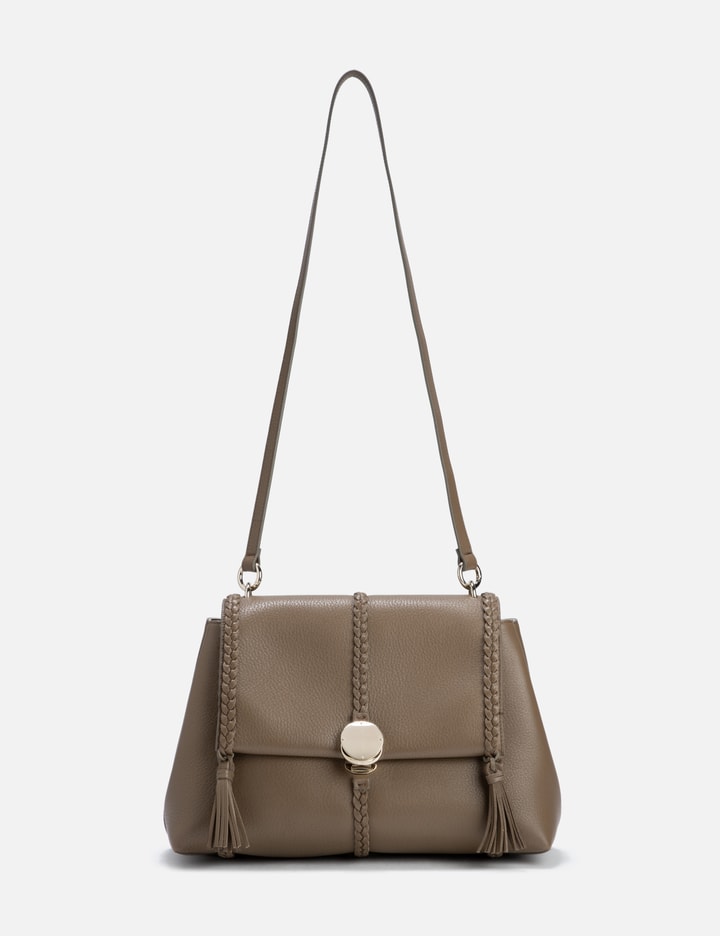 Shop Chloé Penelope Medium Soft Shoulder Bag In Brown