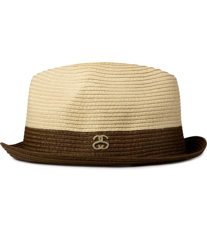Khaki 2-Tone Fedora Hat Placeholder Image