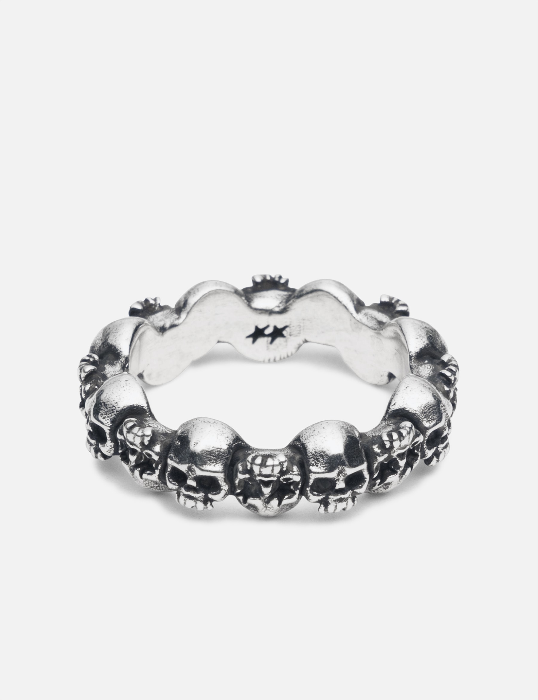 Stacked Skull Ring view 10