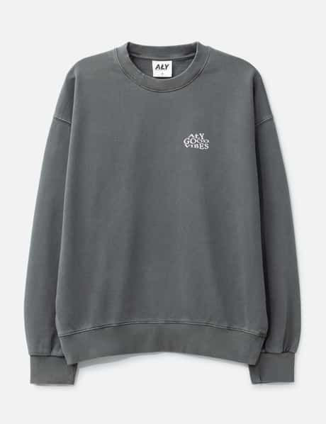 "Allergic To Negativity Grey Washed" Crewneck view 8