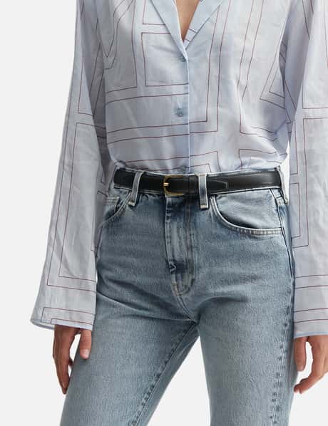 Slim Leather Belt view 8