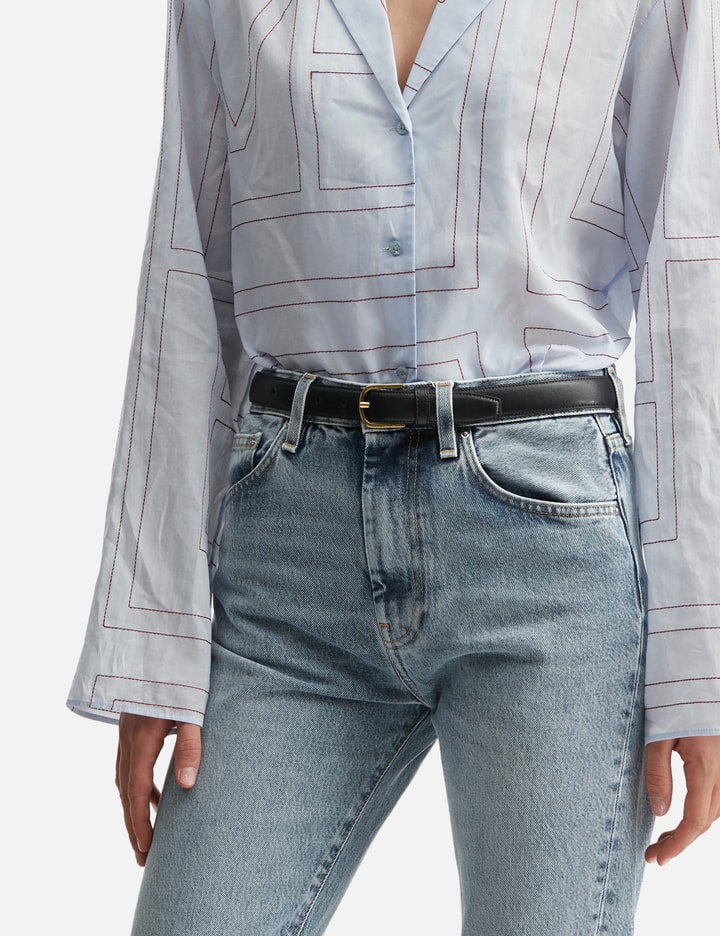 Slim Leather Belt view 3